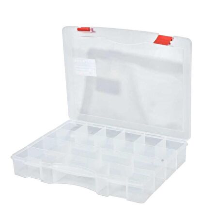 Hobi Kutusu Şeffaf Organizer 14 Bölmeli