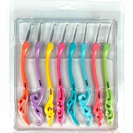 Sultan Motifli Elastik Saplı Tığ Seti 8 Tığlı