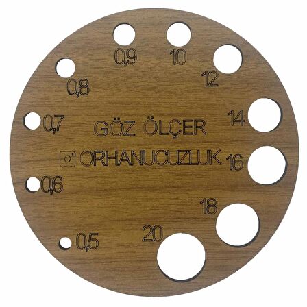 Amigurumi Göz Numara Ölçer