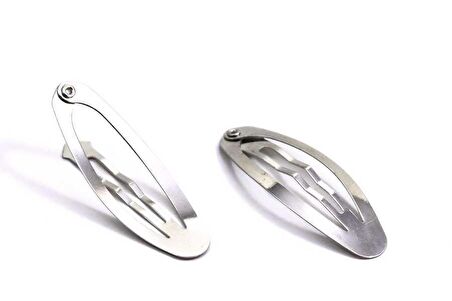 Metal Çıtçıt Toka ( 100 Adet ) Gümüş Renk 6 Cm