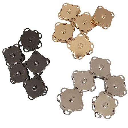 Mıknatıslı Çanta Çıt Çıtı Dikmeli Altın ( 50 Adet )