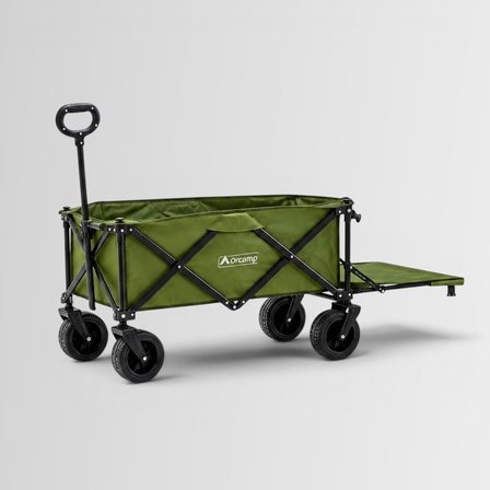 ORCAMP OUT-2381 100 Litre Veloce Arkası Açılabilir Fren Sistemli Katlanır Kamp Vagonu - Plaj Yük Taşıma ve Kamp Arabası