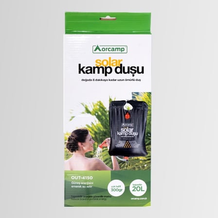 orcamp out-4150 pratik solar kamp duşu portatif 20 lt orgaz