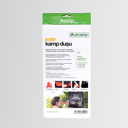 orcamp out-4150 pratik solar kamp duşu portatif 20 lt orgaz