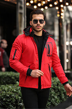 Outdoor Su,soğuk,rüzgar Geçirmez Içi Kürklü Elyaf Dolgulu Softshell Erkek Dağcı,kampcı,kayakcı Montu
