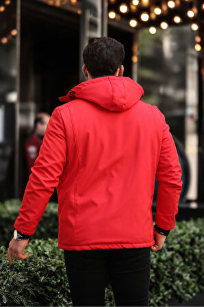 Outdoor Su,soğuk,rüzgar Geçirmez Içi Kürklü Elyaf Dolgulu Softshell Erkek Dağcı,kampcı,kayakcı Montu