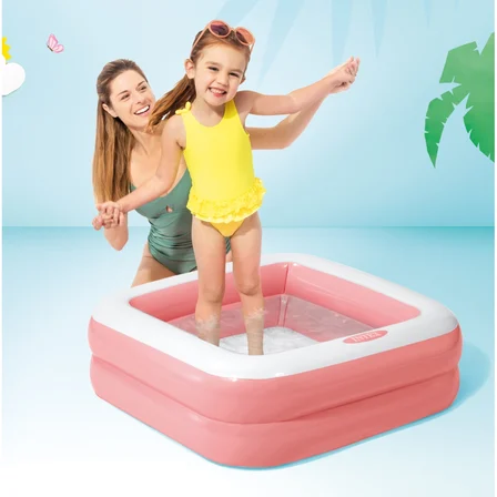 Intex Şişme Taban Mini Kare Havuz 86x86x25 cm