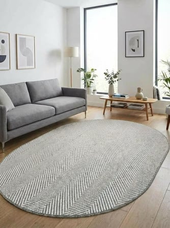 Elit Premium Sisal Jut Halı 1001 -Bej Krem Balık Sırtı Desen