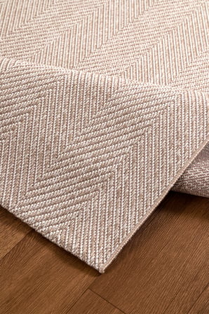 Elit Premium Sisal Jut Halı 1001 -Bej Krem Balık Sırtı Desen