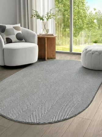 Elit Premium Sisal Jut Halı 1003 -Gri Krem Balık Sırtı Desen