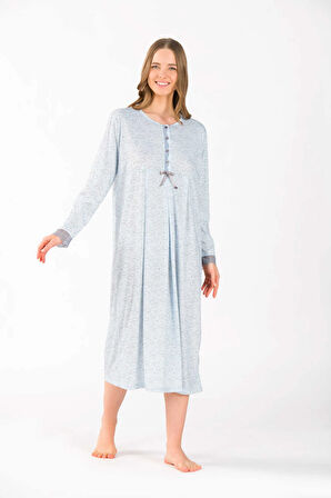 Viskon Hamile Kadın Gecelik