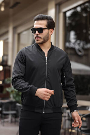 UNİSEX OVERSİZE KOL DETAY ASTARLI  KOLEJ CEKET