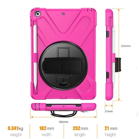 İPad 9.72017 İPad 9.7 2018 Kalem Yerli Standlı Zırh Kılıf/shockproof case-(577