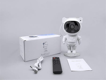 Çocuklara Özel Projeksiyon Astronot Lamba Speaker Sevimli