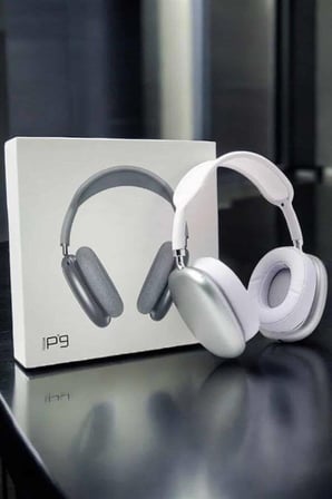 P9 Air Max Kablosuz 5.0 Mikrofonlu Bluetooth Kulaklık Beyaz Yüksek Ses Kaliteli