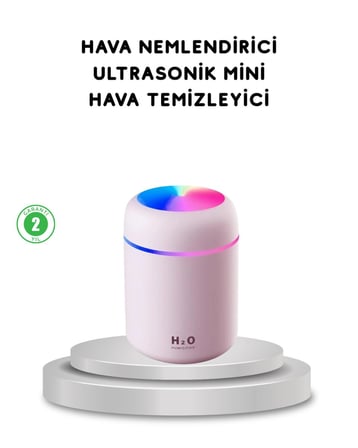 USB Bağlantılı LED Işıklı Hava Nemlendirici – Sessiz ve Kullanıcı Dostu Ta