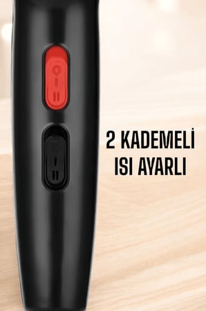 Soğuk ve Sıcak Üfleme Özellikli AC Motorlu Saç Kurutma Makinesi