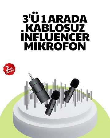 Çok Yönlü Mikrofon - Net Ses Uzun Pil