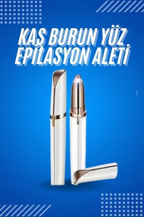 Tüy Kıl Alma Kaş Bıyık Unisex Yüz Bakım Epilasyon Aleti Pilli