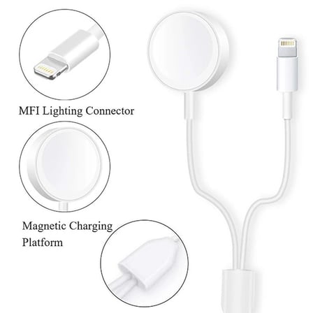 Ally 2in1 Apple Watch Şarj- İPhone Usb Şarj Kablosu-(5775)