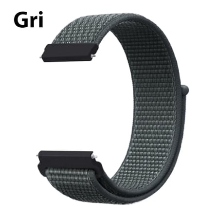 22MM Gear S3 Watch 4 -Gt2 GT2E 46MM Kayış Kordon Lylon Loop-(5775)