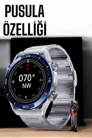 Akıllı Saat Yeni Nesil Bluetooth Bağlantılı Uyku ve Sağlık Takibi NFC ve GPS