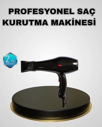 Profesyonel 2200W Fön Makinesi Soğuk Sıcak Üflemeli İki Kademeli