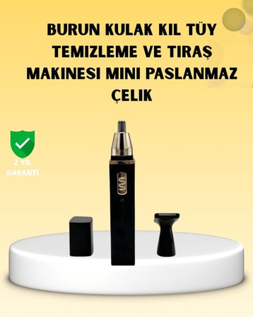 Şarjlı burun ve kulak kılı temizleme cihazı