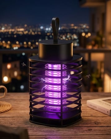 Akıllı Sivrisinek Öldürücü Lamba Güçlü UV Işık ve Elektrik Çarpma Teknol