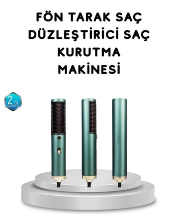İyon Teknolojili Profesyonel Saç Kurutma ve Şekillendirme Makinesi 360° Dönebil