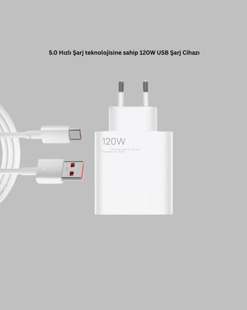 120 Watt Ultra Hızlı Şarj Seti Realme 7 8 9 Pro Uyumlu