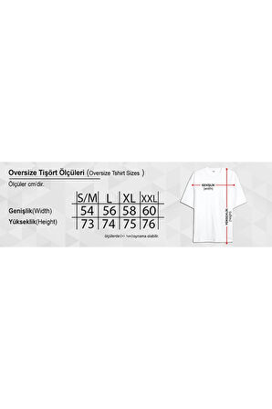 Oversize Panda Baskılı Beyaz Tshirt