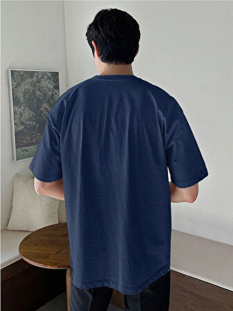 Erkek Bisiklet Yaka %100 Pamuk T-Shirt