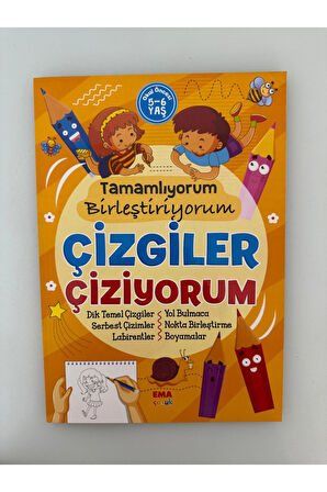 Çizgiler Çiziyorum Eğitici Aktivite Kitabı