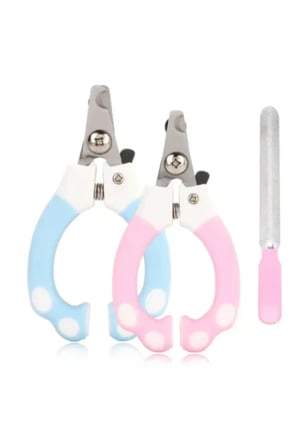 2 Adet Kilitli Kedi Köpek Tırnak Makası – Güvenlik Kelepçeli Evcil Hayvan Tırnak Kesme Aleti Nail Clipper