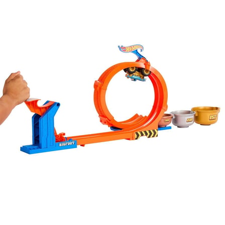 JBX64 Hot Wheels Monster Trucks Döngü ve Takla Bigfoot Oyun Parkuru