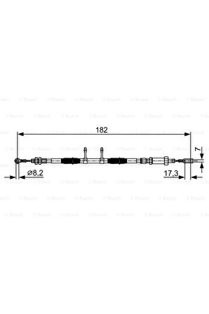 EL FREN TELİ FIAT DUCATO 06 PEUGEOT BOXER 06 CITROEN JUMPER 06 1908 MM