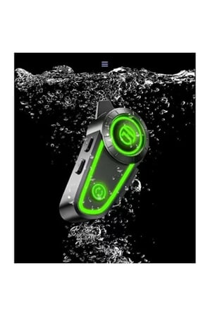 10 Adet RGB Motosiklet Kask Kulaklığı – Bluetooth Kask Kulaklık, Tek Tuş Kontrol, RGB Aydınlatma, Müzik Navigasyon Telefon Görüşmesi, Helmet Headset