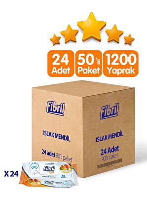 Oxy Narenciye Kokulu Islak Mendil 24x50 lı Paket