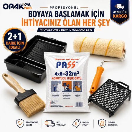 2+1 Daire Boya Seti – Profesyonel Boya Uygulama Seti