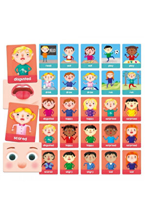 Flashcards Emotions And Actions Montessori En24650