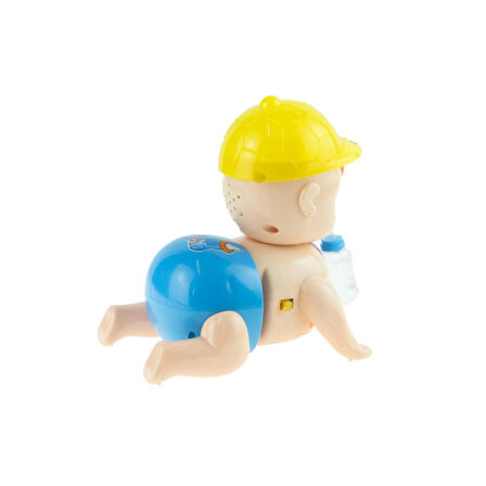 Oyuncak Bebek Emekleyen Bebek Işıklı Sesli Hareketli 15 cm