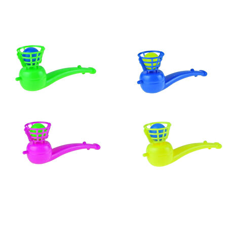 Oyuncak Uçan Top üflemeli 4 lü set 10 cm