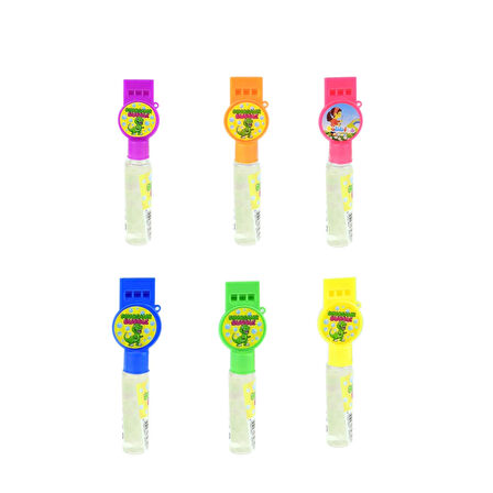 Oyuncak Düdük Köpük Baloncuk köpüklü 6'lı Set 15 Cm