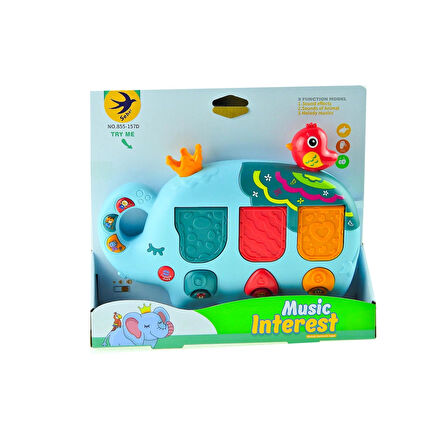 Oyuncak Fil Piyano Işıklı Sesli Sevimli fil Piyano