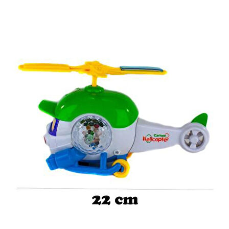 Oyuncak Helikopter Sevimli Helikopter Işıklı Sesli 22 Cm