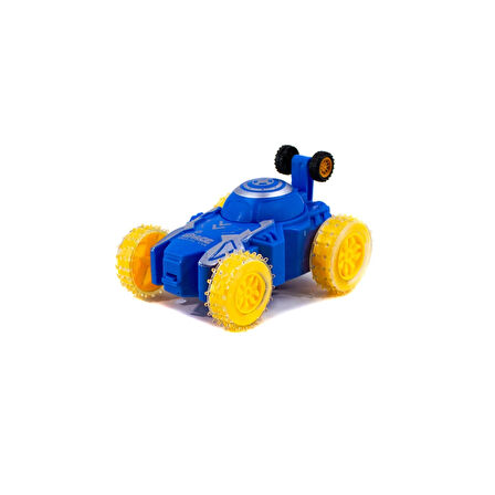 Oyuncak Akrobat Araba Sürtmeli Mavi 12 Cm