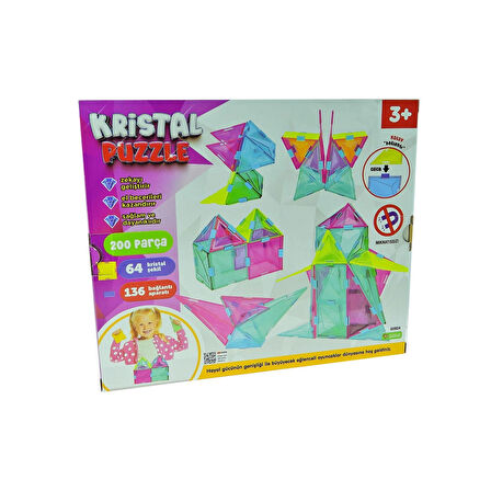 Oyuncak Kristal Puzzle 200 Parça 5 Cm