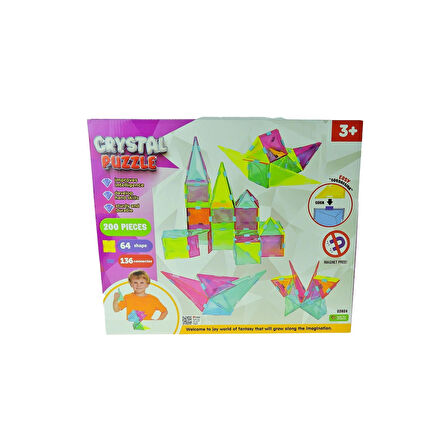 Oyuncak Kristal Puzzle 200 Parça 5 Cm