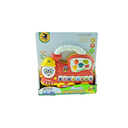 Oyuncak Lokomotif Piyano Işıklı Sesli 30 CM